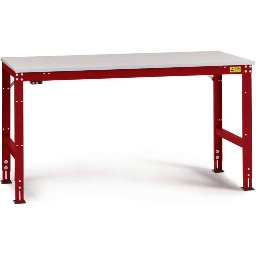 Manuflex LU4036.3003 ESD ESD pracovní stůl Univerzální standardní základní stůl s plastové desky, Šxhxv = 1250 x 800 x 7