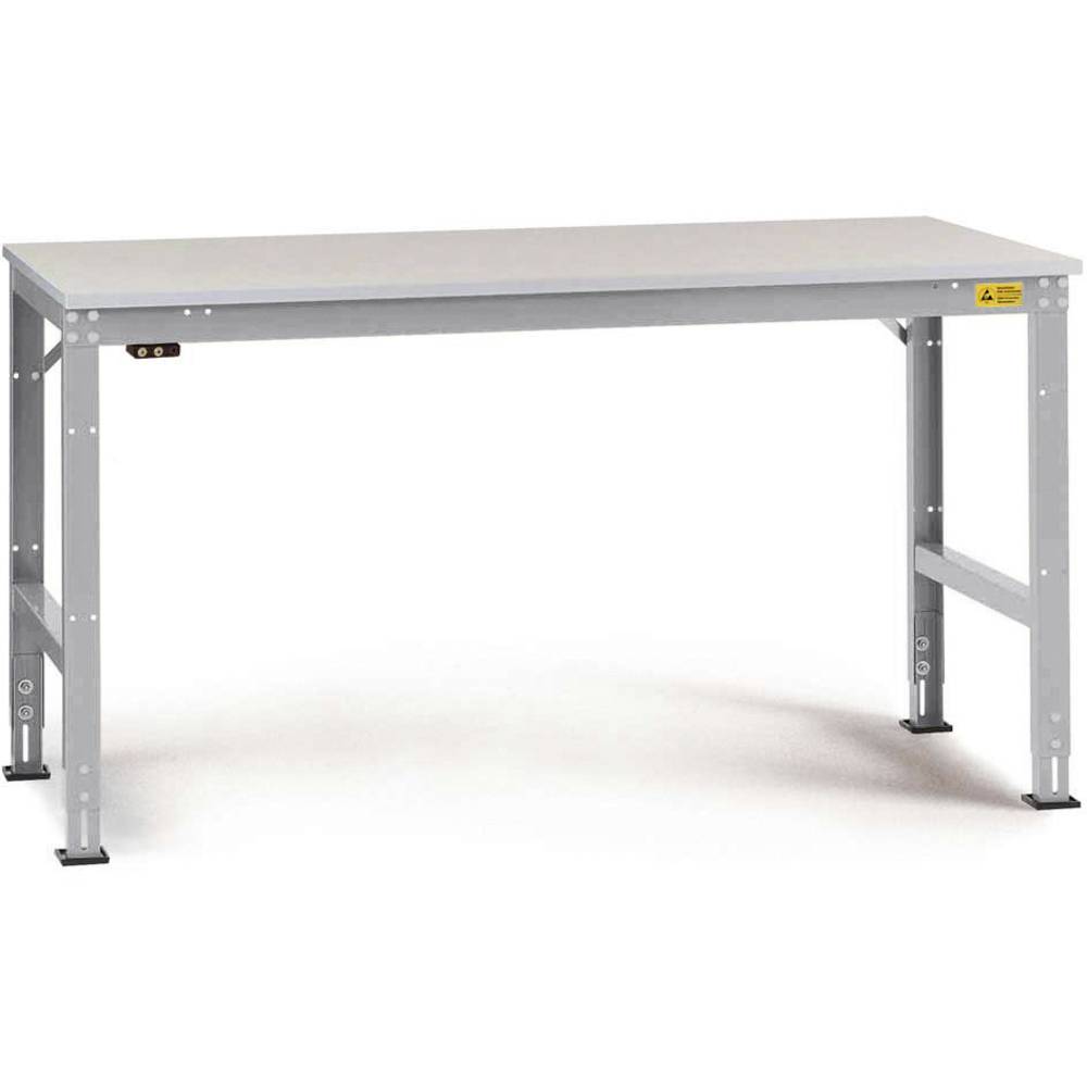 Manuflex LU4006.9006 ESD ESD pracovní stůl Univerzální standardní základní stůl s plastové desky, Šxhxv = 1000 x 600 x 7