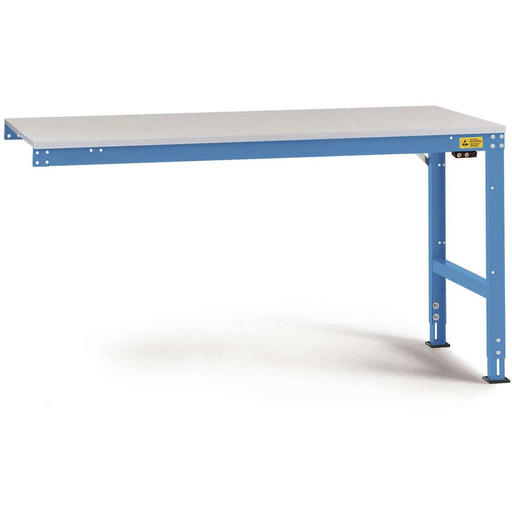 Manuflex LU6078.5012 ESD ESD pracovní stůl Univerzální standardní Přístavný stůl s Melaminplatte, Šxhxv = 1500 x 1200 x