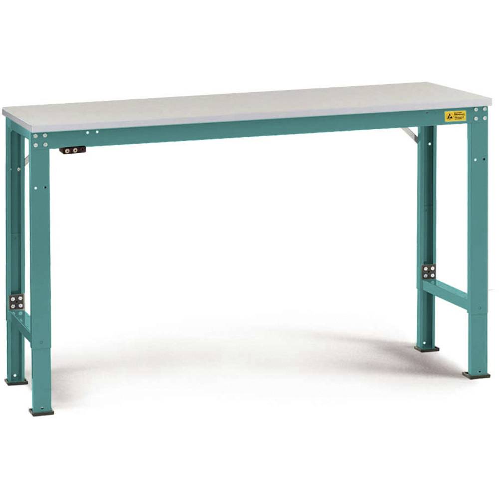 Manuflex LU7056.5021 ESD ESD pracovní stůl univerzální speciální základní stůl s plastové desky, Šxhxv = 1500 x 800 x 72