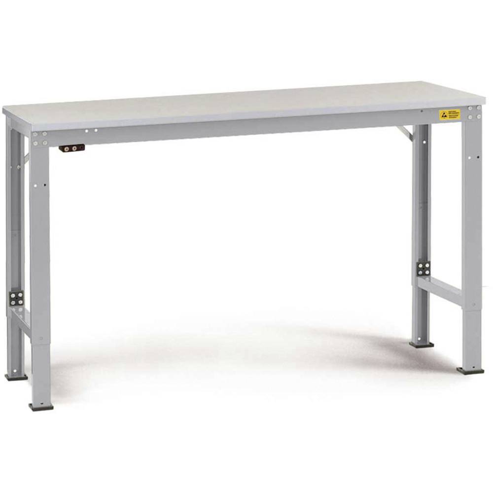 Manuflex LU7056.9006 ESD ESD pracovní stůl univerzální speciální základní stůl s plastové desky, Šxhxv = 1500 x 800 x 72
