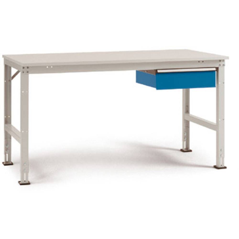 Manuflex AU5505.0002 Kompletní pracovní stůl základní Univerzální standardní s multiplex deska, Šxhxv = 1500 x 800 x 760