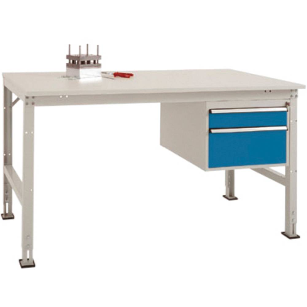 Manuflex AU5767.0002 Kompletní pracovní stůl základní Univerzální standardní s plastové desky, Šxhxv = 2000 x 800 x 760-
