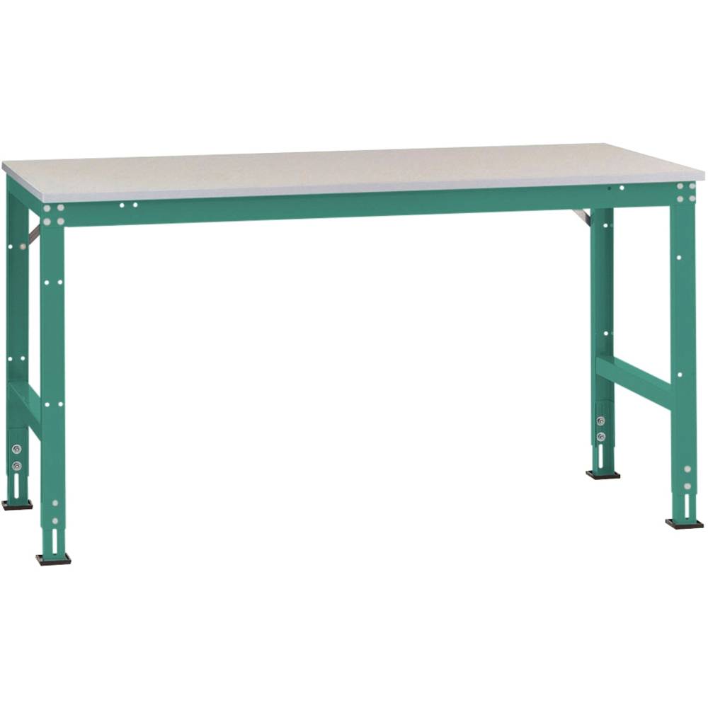 Manuflex AU6067.0001 Pracovní Přístavný stůl Univerzální standardní s plastové desky, Šxhxv = 1500 x 1000 x 760-870 mm š