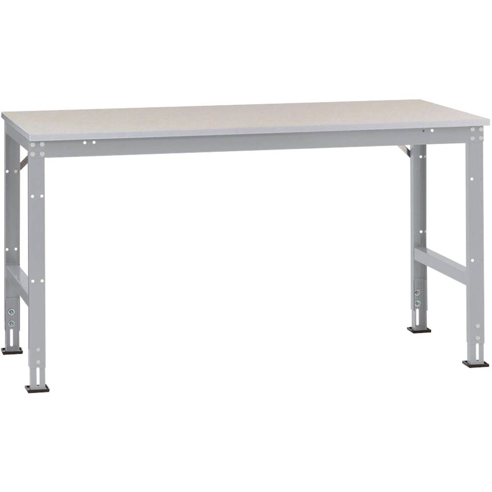 Manuflex AU6071.9006 Pracovní Přístavný stůl Univerzální standardní s Melaminplatte, Šxhxv = 1500 x 1200 x 760-870 mm hl