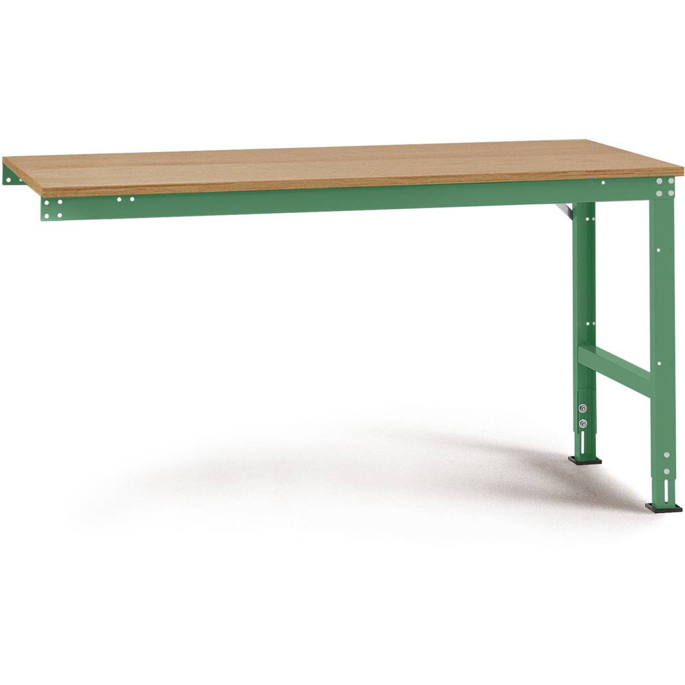 Manuflex AU6045.6011 Pracovní Přístavný stůl Univerzální standardní s multiplex deska, Šxhxv = 1500 x 600 x 760-870 mm r