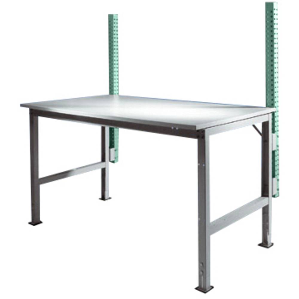 Manuflex ZB3782.0001 Vestavná konstrukce sloupek pro univerzální + PROFI standardní montážní stůl, Nutzhohe 600 mm