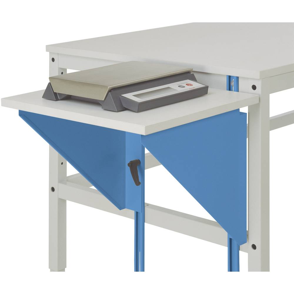 Manuflex AU0004.5012 Výškově nastavitelná stolní řešení pro pracovní stoly a pracovní stoly, Š x T 500 x 800 mm světle m