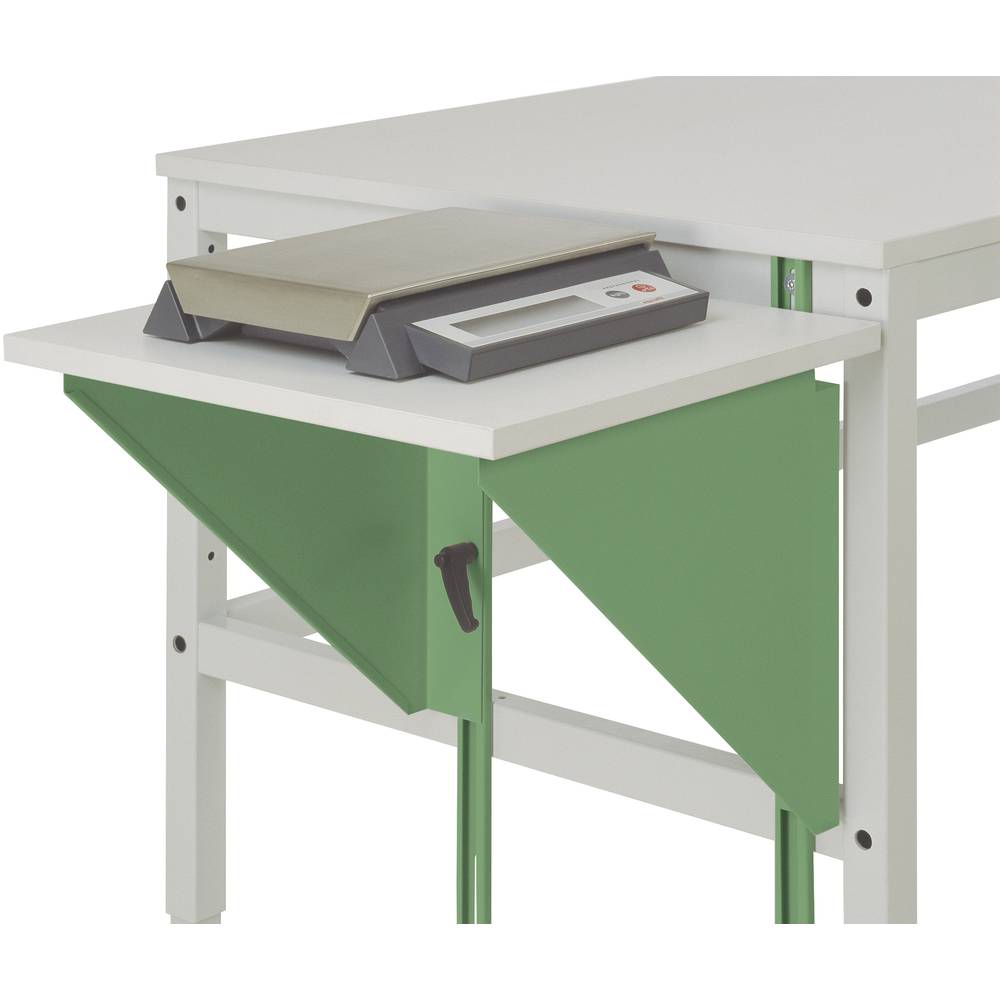 Manuflex AU0004.6011 Výškově nastavitelná stolní řešení pro pracovní stoly a pracovní stoly, Š x T 500 x 800 mm rezedově