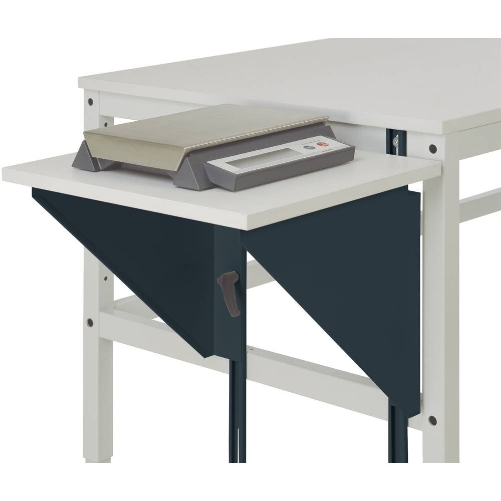 Manuflex AU0006.7016 Výškově nastavitelná stolní řešení pro pracovní stoly a pracovní stoly, Š x T 500 x 1000 mm antraci
