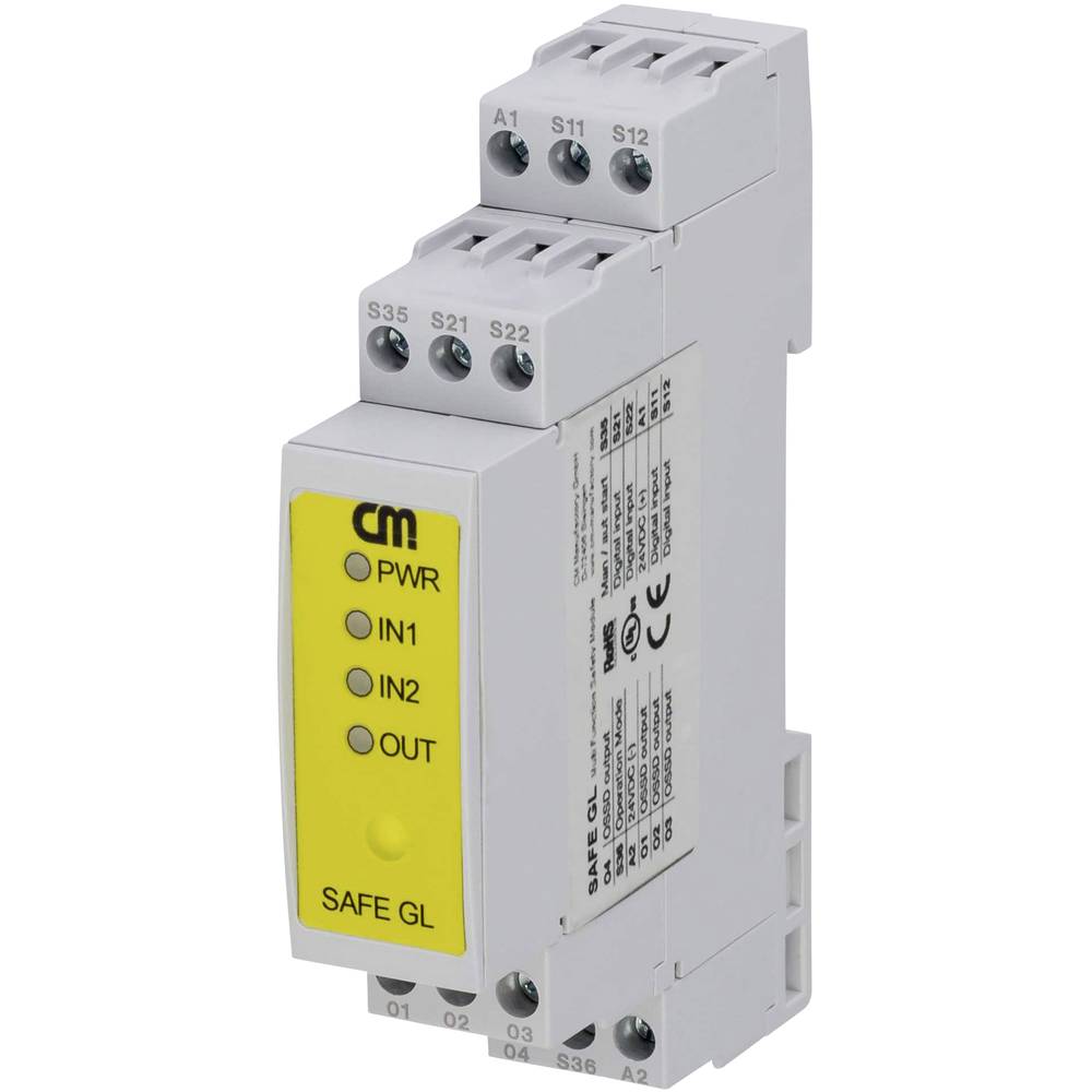 CM Manufactory SAFE GL bezpečnostní relé, 24 V/DC, 3 spínací kontakty, 1 rozpínací kontakt, 45335, 1 ks