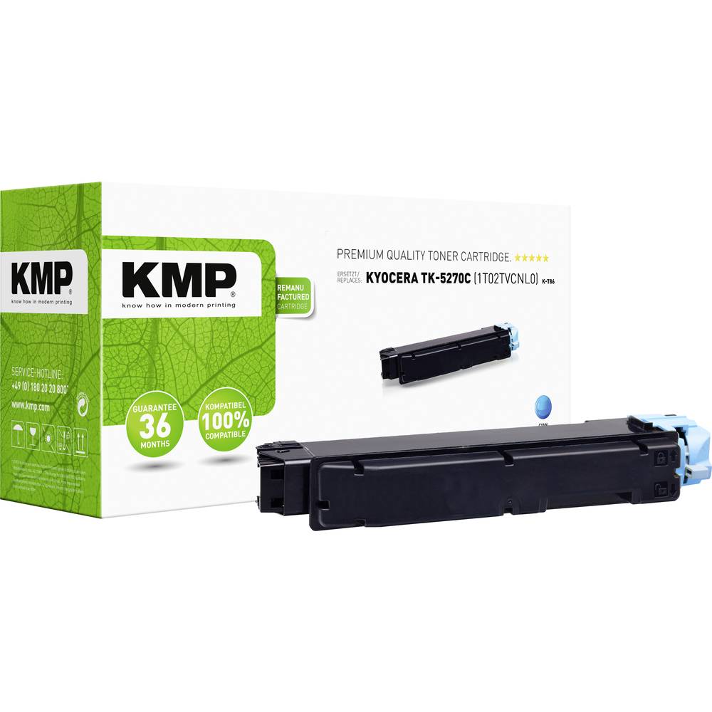 KMP Toner náhradní Kyocera 1T02TVCNL0, TK-5270C kompatibilní azurová 6000 Seiten K-T86 2923,0003