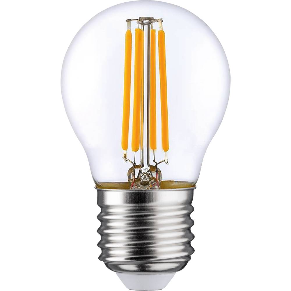 LightMe LM85338 LED Energetická třída (EEK2021) F (A - G) E27 klasická žárovka 6.5 W = 60 W teplá bílá (Ø x d) 45 mm x 7