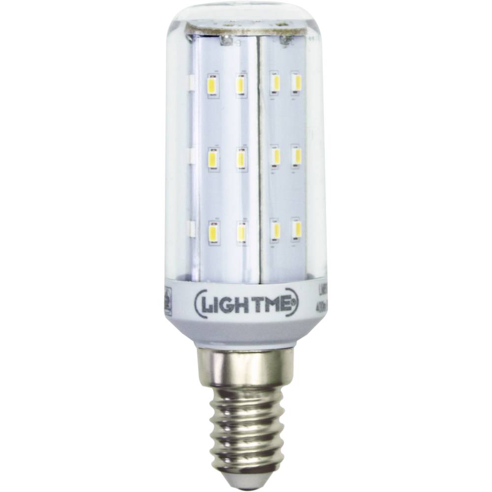 LightMe LM85350 LED Energetická třída (EEK2021) F (A - G) E14 tyčový tvar 4 W = 40 W neutrální bílá (Ø x d) 30 mm x 89 m
