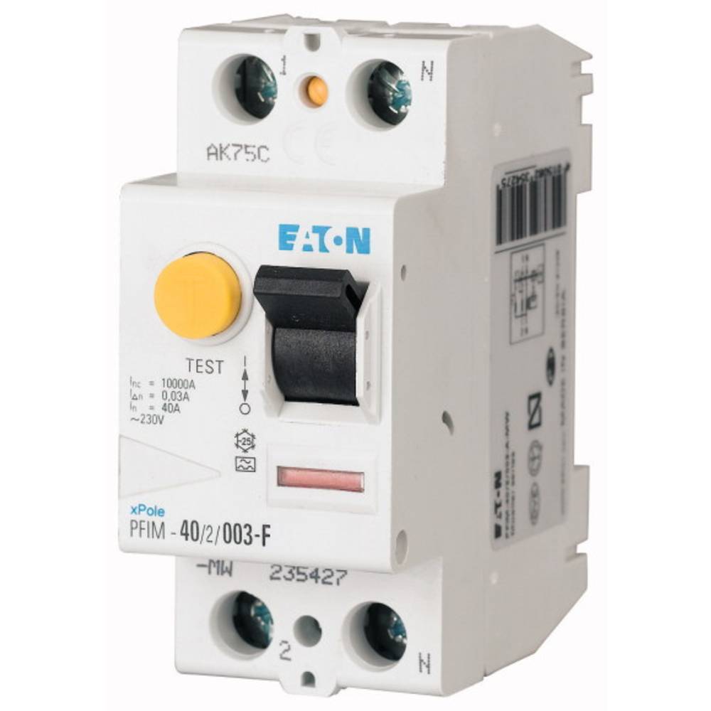 Eaton 187449 PFIM-25/2/003-G/F proudový chránič pro smíšené frekvence s 2pólový 25 A 0.03 A 230 V