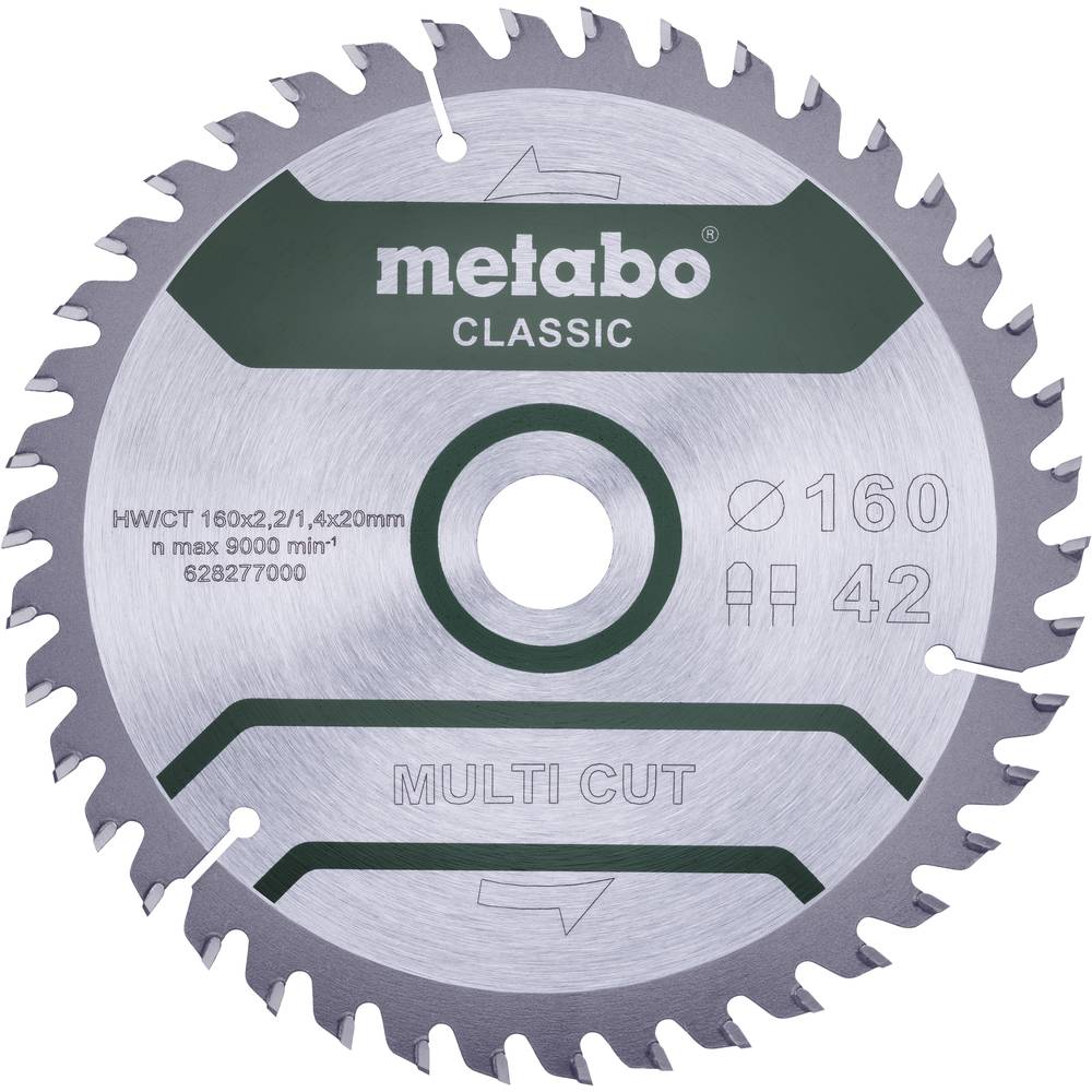 Metabo MULTI CUT CLASSIC 628277000 pilový kotouč 160 x 20 x 1.4 mm Počet zubů (na palec): 42 1 ks