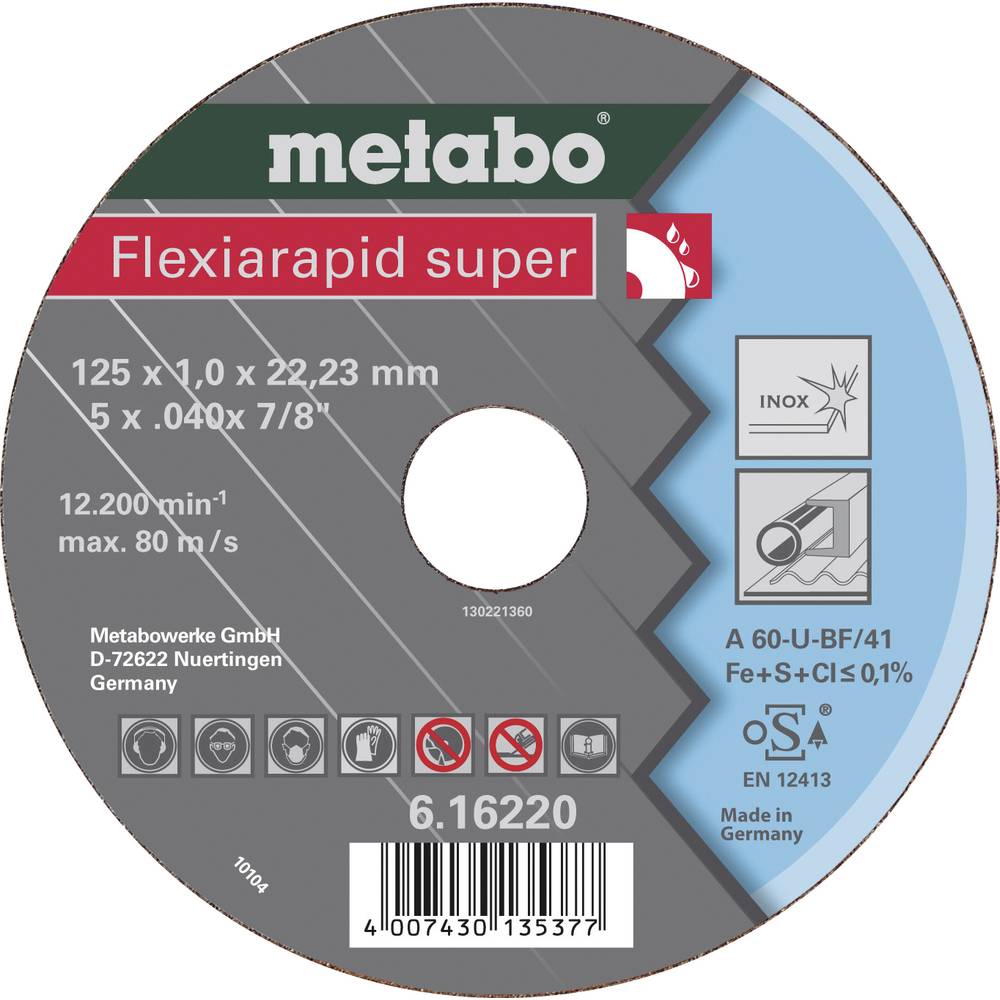 Metabo 616220000 Flexiarapid super brusný kotouč Průměr 125 mm Ø otvoru 22.23 mm 25 ks