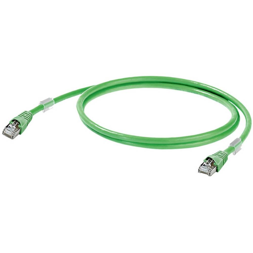 Weidmüller 1166000100 RJ45 síťové kabely, propojovací kabely CAT 5 SF/UTP 10.00 m zelená samozhášecí, odolné proti oleji
