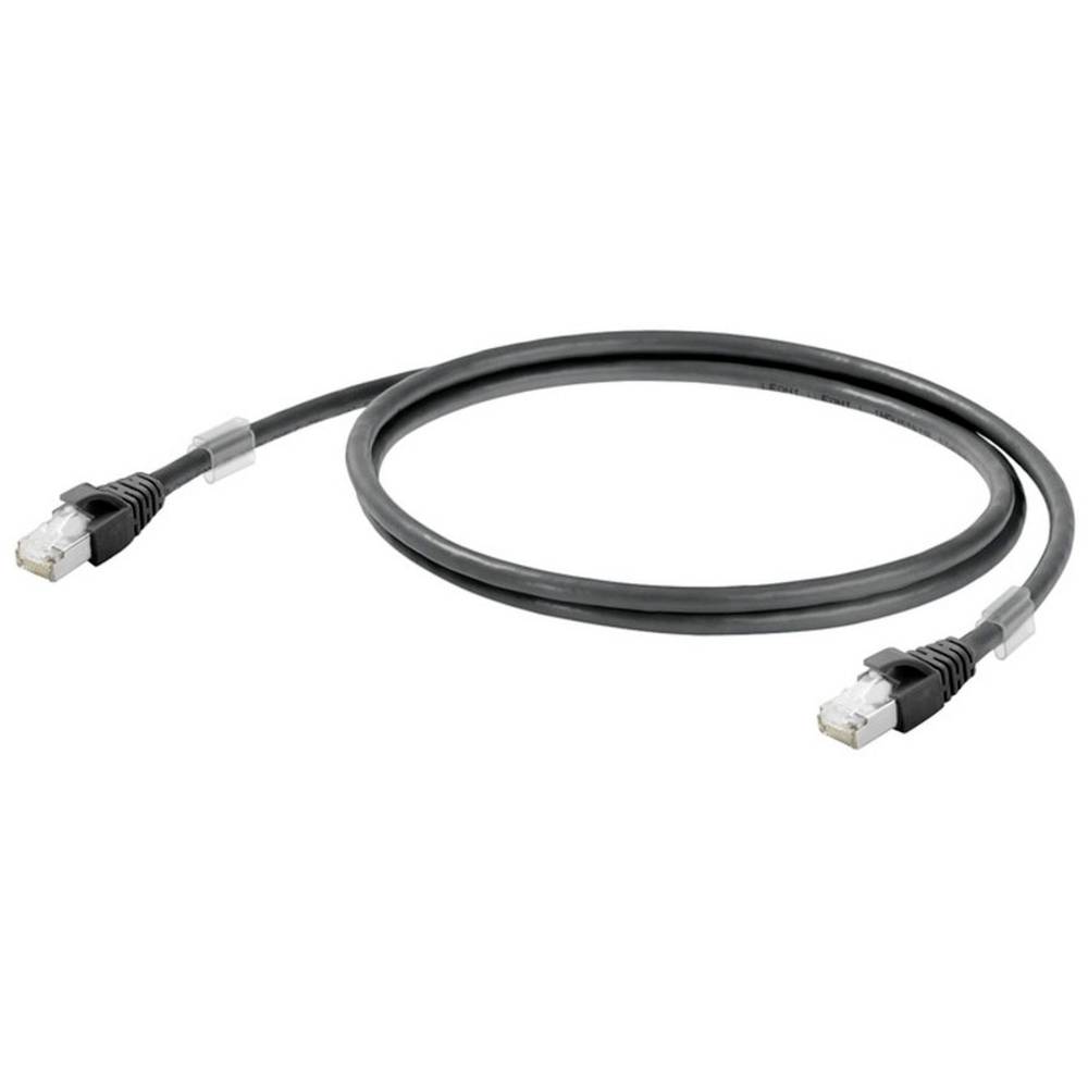 Weidmüller 1251610080 RJ45 síťové kabely, propojovací kabely CAT 6A S/FTP 8.00 m černá samozhášecí 1 ks