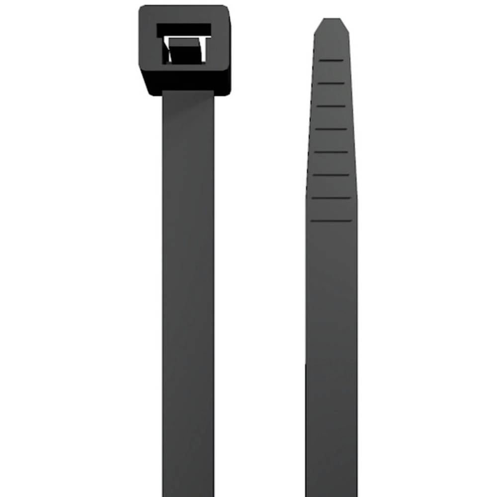 Weidmüller 1697940000, CB 365/7.5 BLACK, stahovací pásky, 7.5 mm, 365 mm, černá, 100 ks
