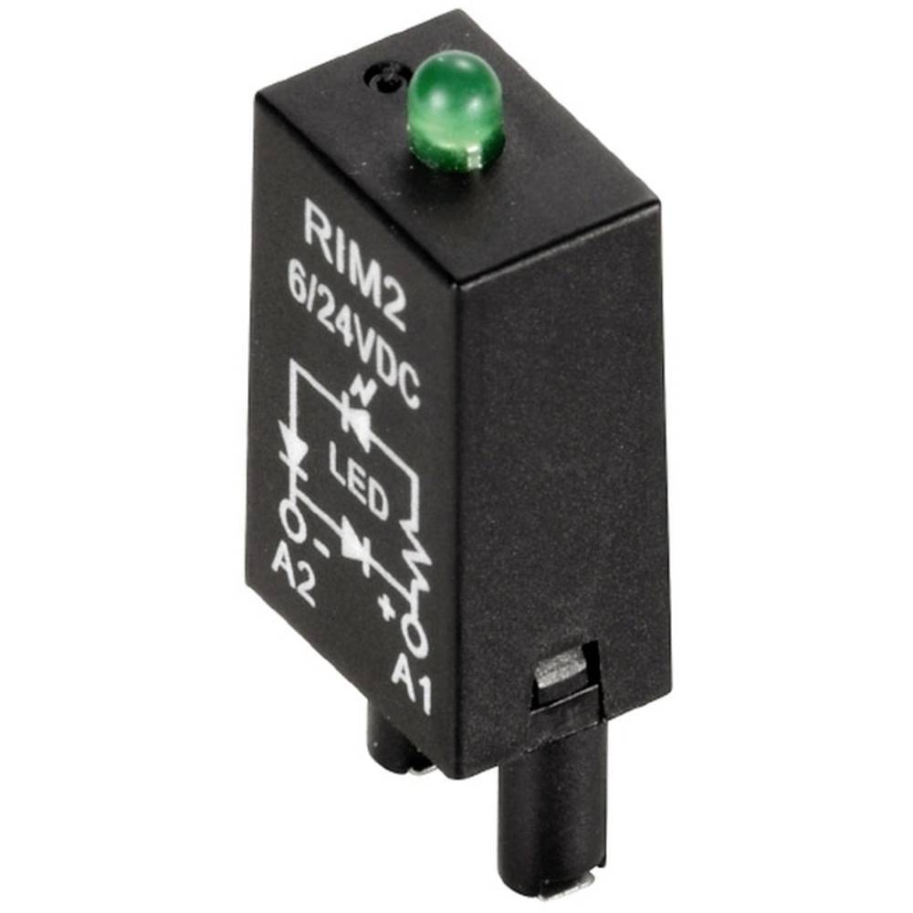 Weidmüller LED modul s ukazatelem, LED, S nulovou diodou RIM 2 6/24VDC Barvy světla (LED svítidlo): zelená 10 ks