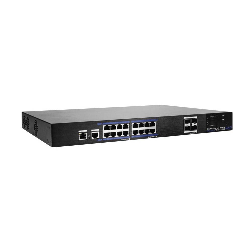 ABUS ABUS Security-Center 19 síťový switch, 16 portů, funkce PoE