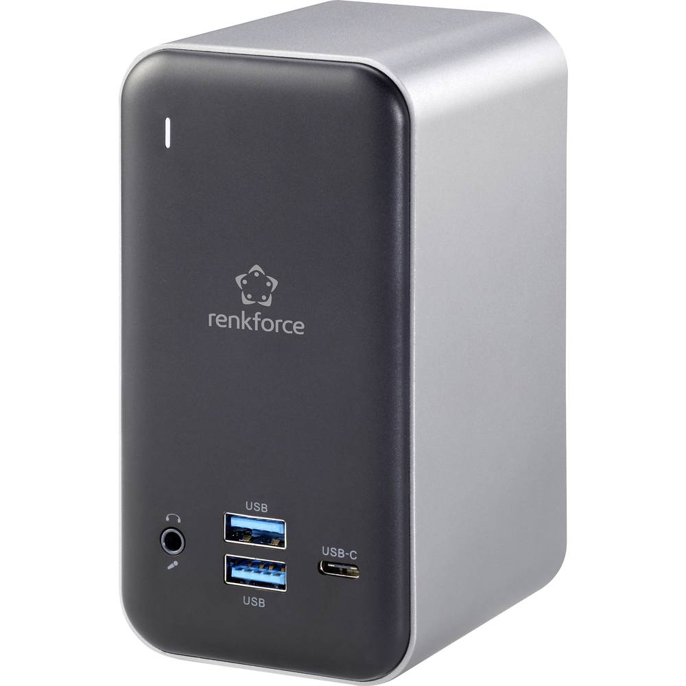 Renkforce RF-4499452 USB-C™ notebook dokovací stanice Vhodné pro značky (dokovací stanice pro notebook): univerzální vč. funkce nabíjení