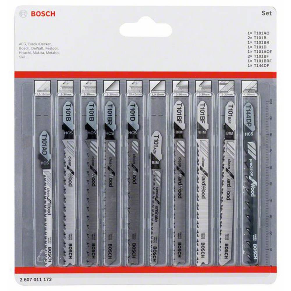 Bosch Accessories 2607011172 Sada pilových listů Clean Precision, 10 ks 10 ks