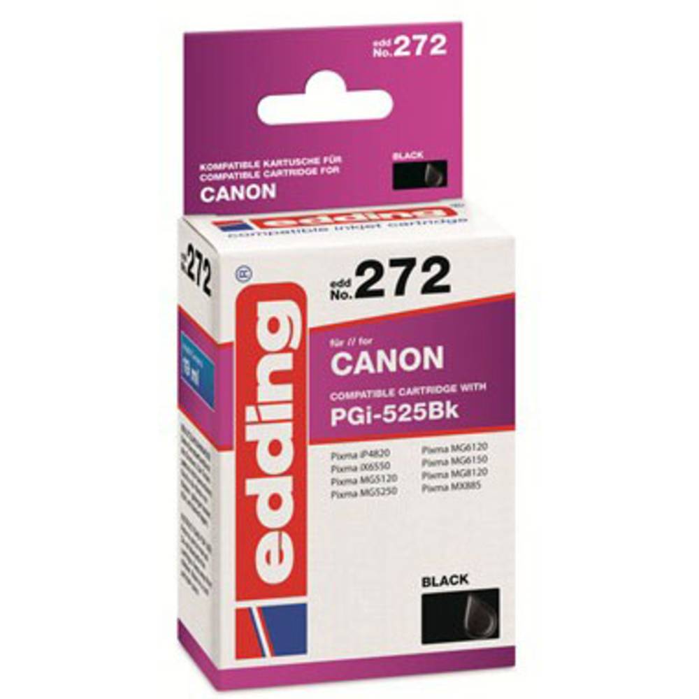 Edding Ink náhradní Canon PGI-525PGBK kompatibilní černá EDD-272 18-272