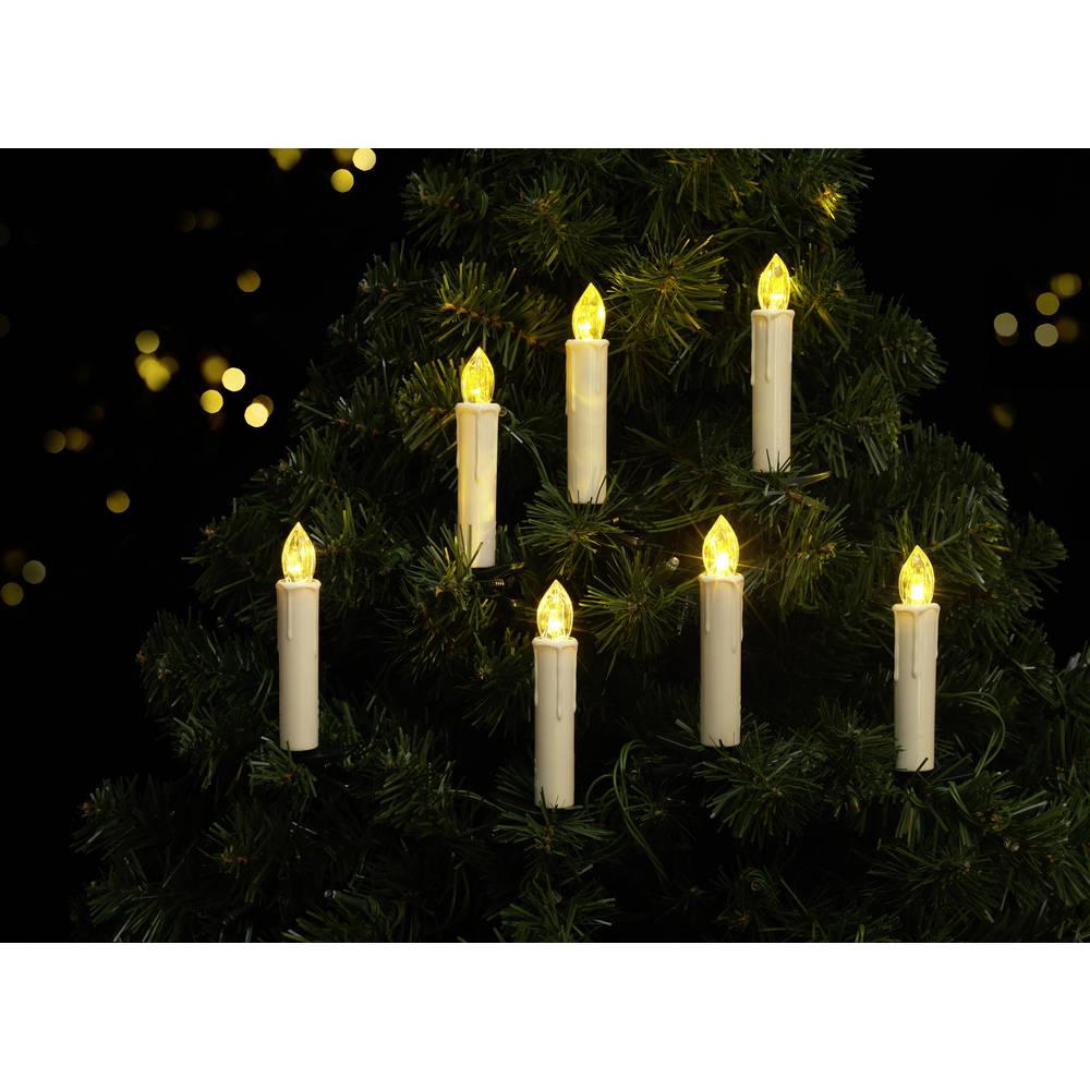 Sygonix SY-4531626 osvětlení na vánoční stromeček venkovní na baterii Počet žárovek 20 LED teplá bílá
