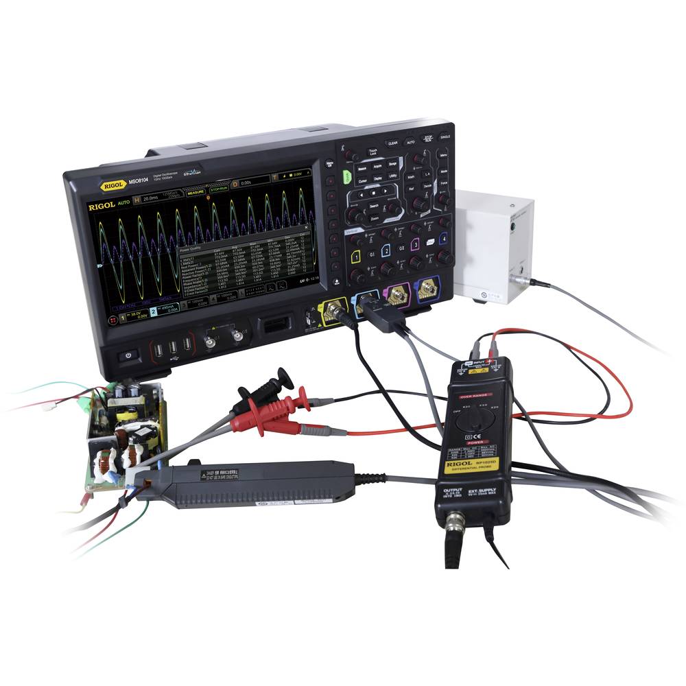 Rigol MSO8204 digitální osciloskop 2 GHz 8 Bit funkce multimetru, logický analyzátor, generátor funkcí, s pamětí (DSO) 1