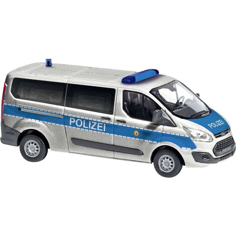 Busch 52414 H0 model zásahového vozidla Ford Transit Custom, policie Berlín
