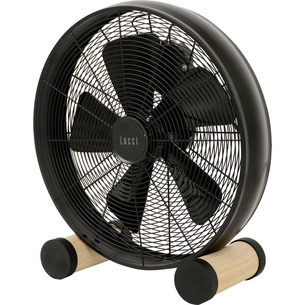 Lucci AIR Breeze podlahový ventilátor 60 W černá, dřevo