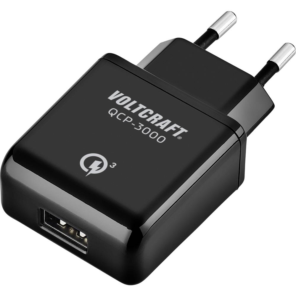 VOLTCRAFT QCP-3000 USB nabíječka 19.5 W do zásuvky (230 V) Výstupní proud (max.) 3000 mA Počet výstupů: 1 x USB Qualcomm