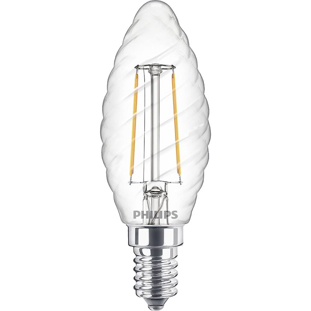 Philips Lighting 76235300 LED Energetická třída (EEK2021) E (A - G) E14 svíčkový tvar 2 W = 25 W teplá bílá (Ø x d) 3.5