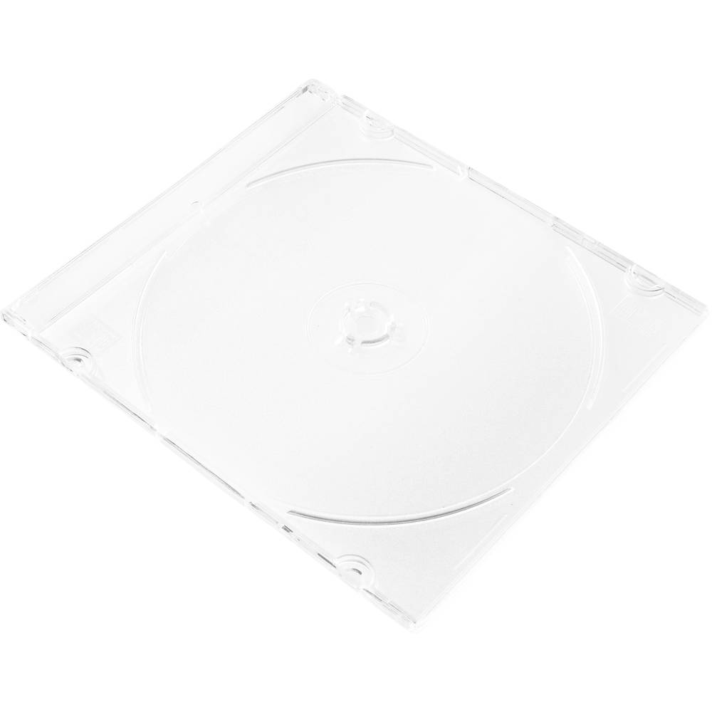 Basetech útlý obal na CD BT-2268908 1 CD/DVD/Blu-Ray transparentní akryl 25 ks