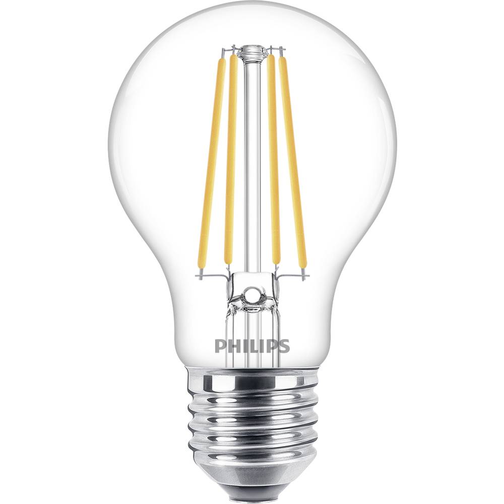 Philips Lighting 76299500 LED Energetická třída (EEK2021) E (A - G) E27 klasická žárovka 8.5 W = 75 W teplá bílá (Ø x d)