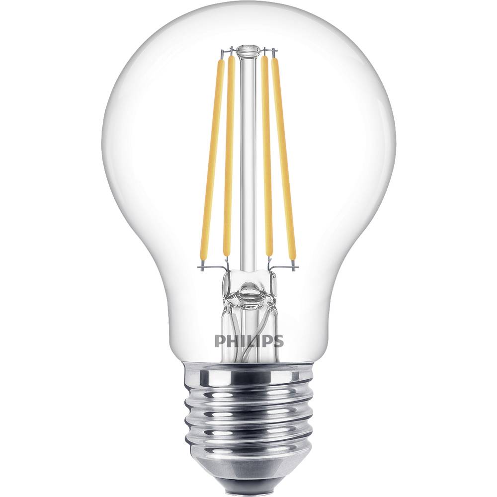 Philips Lighting 77757900 LED Energetická třída (EEK2021) E (A - G) E27 klasická žárovka 7 W = 60 W teplá bílá (Ø x d) 6