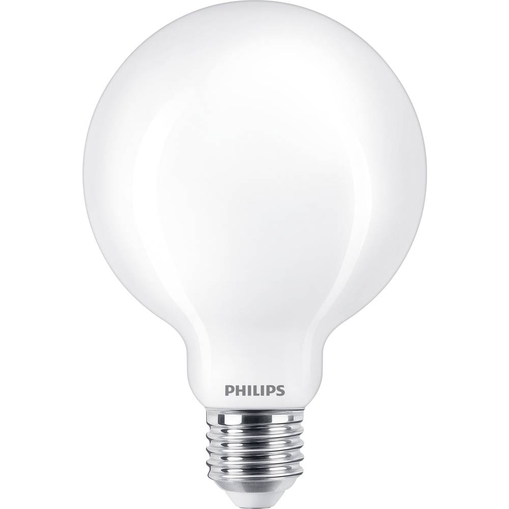Philips Lighting 76469200 LED Energetická třída (EEK2021) E (A - G) E27 kulatý tvar 7 W = 60 W teplá bílá (Ø x d) 9.5 cm
