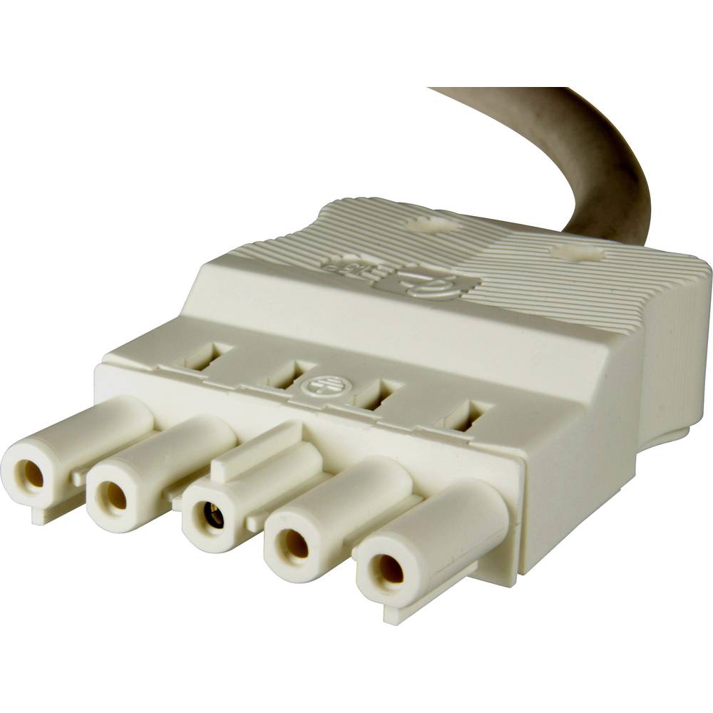 Adels-Contact 96595530 síťový připojovací kabel kabel s otevřenými konci - síťová zásuvka počet kontaktů: 4 + PE bílá 3.