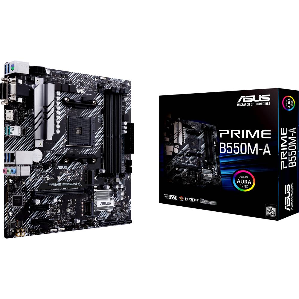 Asus PRIME B550M-A Základní deska Socket (PC) AMD AM4 Tvarový faktor Micro-ATX Čipová sada základní desky AMD® B550