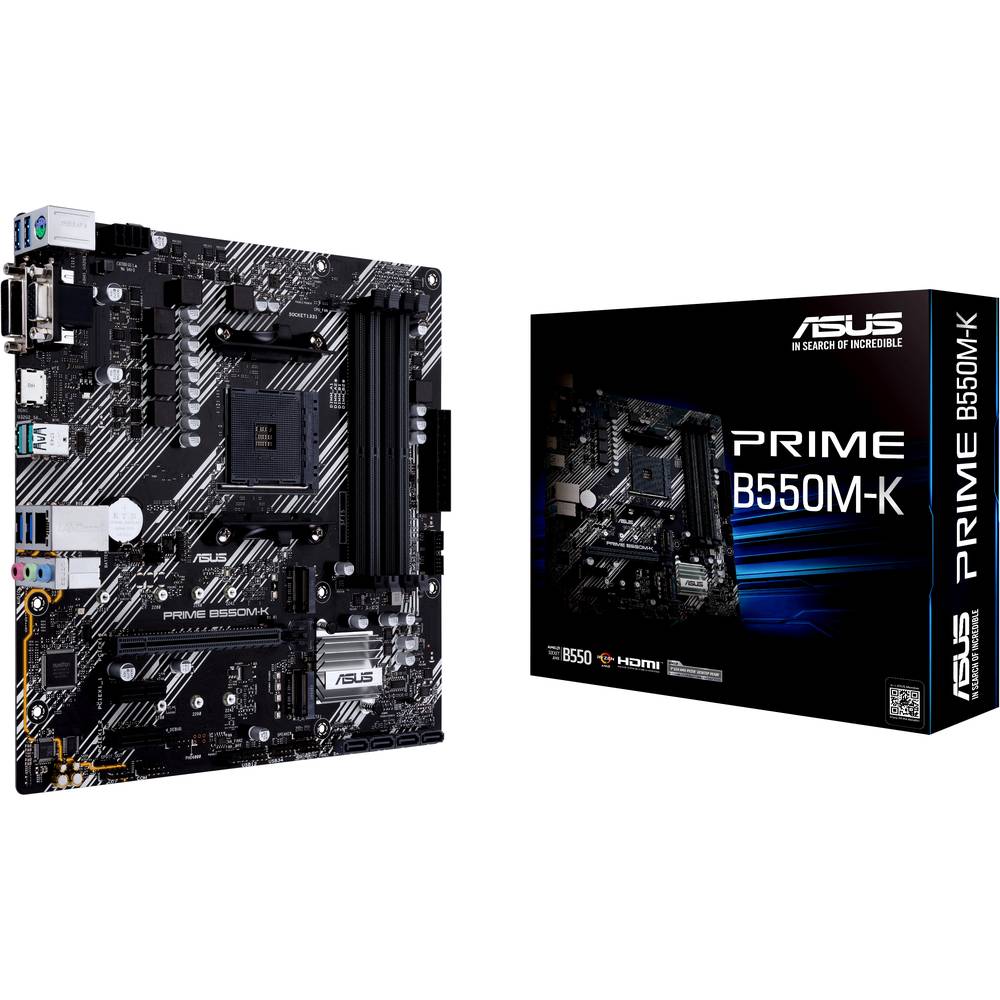 Asus PRIME B550M-K Základní deska Socket (PC) AMD AM4 Tvarový faktor Micro-ATX Čipová sada základní desky AMD® B550
