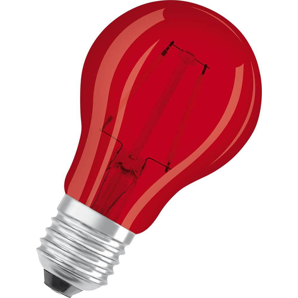 OSRAM 4058075433946 LED Energetická třída (EEK2021) G (A - G) E27 klasická žárovka 2.5 W = 7 W červená (Ø x d) 60 mm x 1