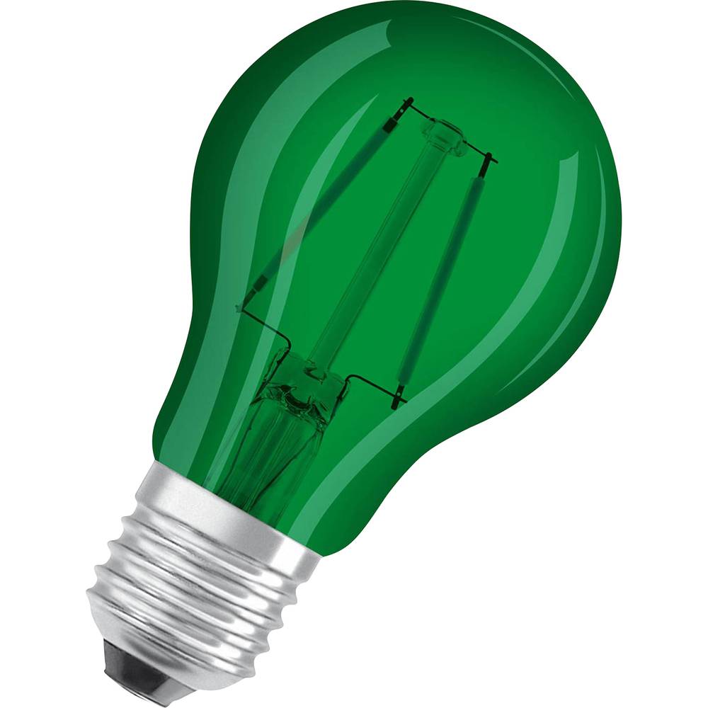 OSRAM 4058075433984 LED Energetická třída (EEK2021) G (A - G) E27 klasická žárovka 2.5 W = 7 W zelená (Ø x d) 60 mm x 10