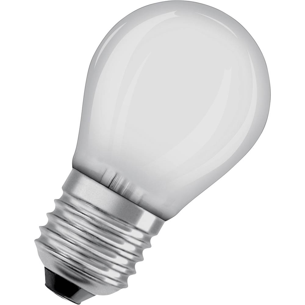 OSRAM 4058075435124 LED Energetická třída (EEK2021) E (A - G) E27 klasická žárovka 4 W = 40 W studená bílá (Ø x d) 45 mm