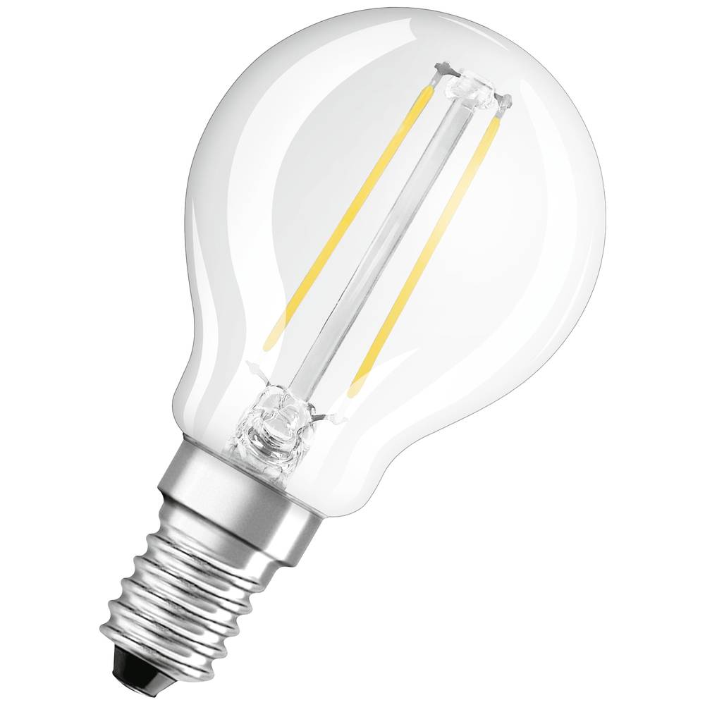 OSRAM 4058075436862 LED Energetická třída (EEK2021) F (A - G) E14 klasická žárovka 2.8 W = 25 W teplá bílá (Ø x d) 45 mm