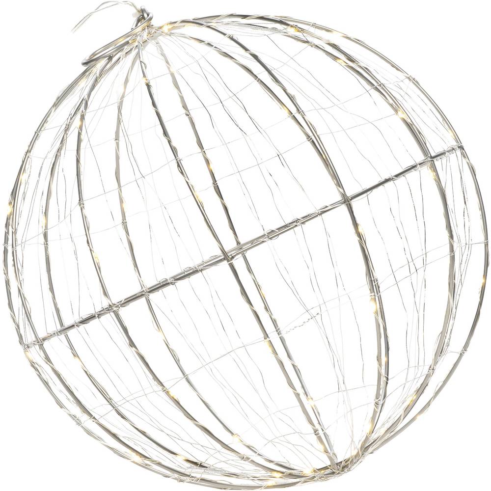 Konstsmide 1794-333 LED fotorámeček míč teplá bílá LED stříbrná Energetická třída (EEK2021): G (A - G)