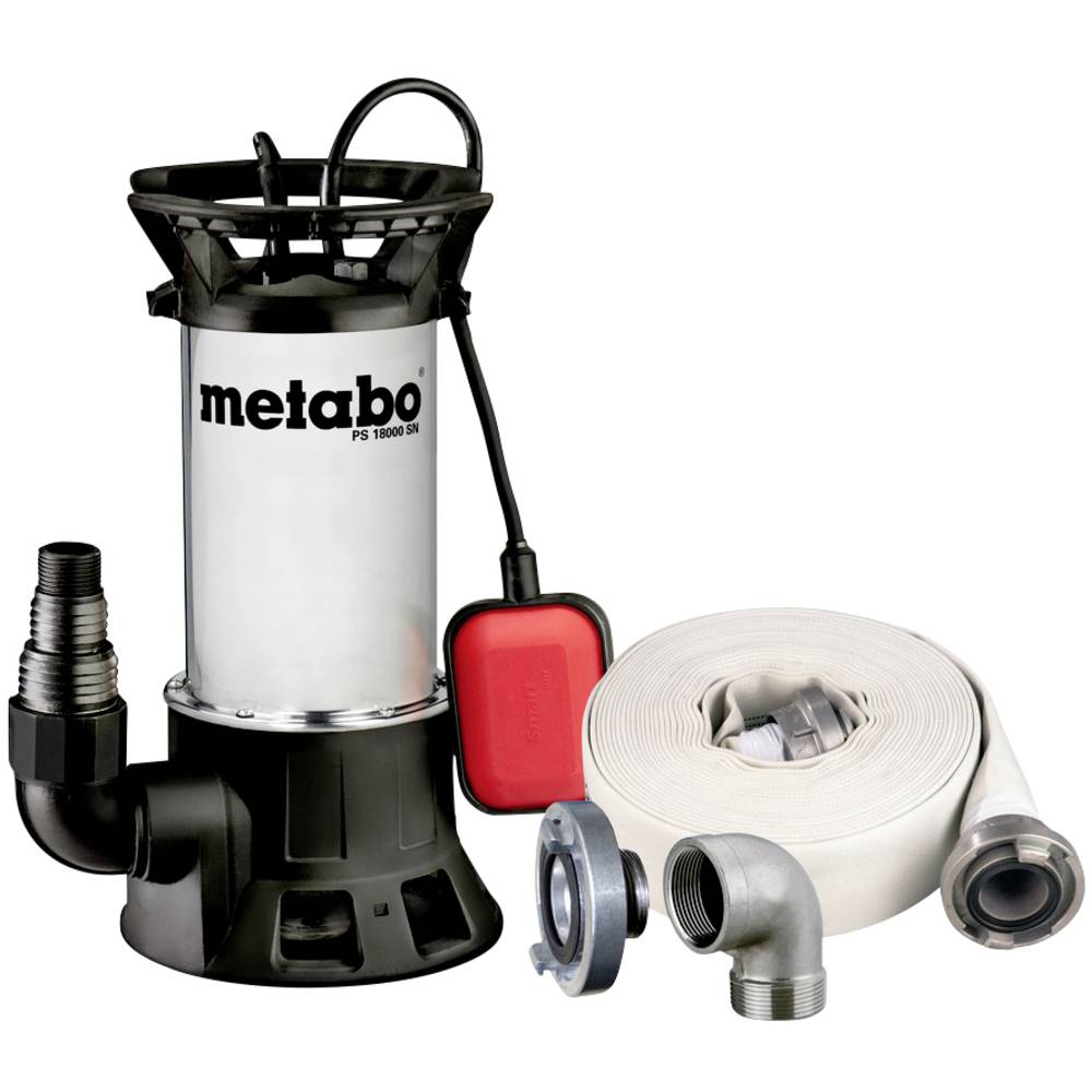 Metabo PS 18000 SN Set 690626000 ponorné čerpadlo pro užitkovou vodu 19000 l/h 11 m