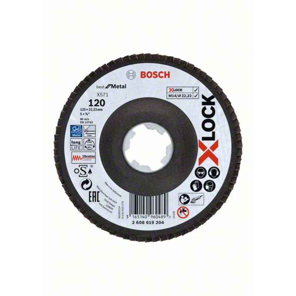 Bosch Accessories 2608619204 X-LOCK lamelový kotouč Průměr 125 mm Ø otvoru 22.23 mm 1 ks
