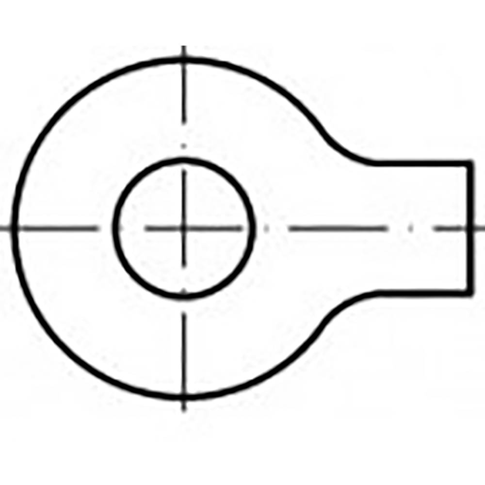 podložka plochá s lalokem 10.5 mm 26 mm ocel pozinkované 1000 ks TOOLCRAFT TO-6853536
